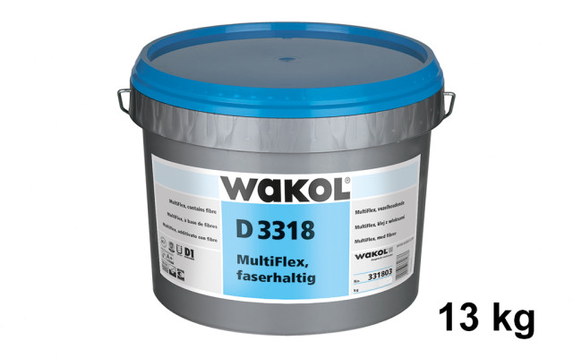 WAKOL D 3318 Multiflex Vinylklebstoff 13kg (faserhaltig)