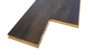 Eiche Darkbrown antik geölt - Thede & Witte mit Sägestruktur - Boston Vintage Landhausdiele Eiche Darkbrown antik geölt - Thede & Witte mit Sägestruktur - Boston Vintage Landhausdiele