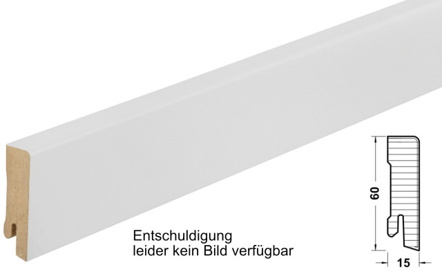 031 Esche weiß - Ziro Fußbodenleiste (15x60x2200mm)