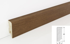 Eiche XXL dunkel geräuchert geölt - Thede & Witte Cube Sockelleiste edelfurniert Eiche XXL dunkel geräuchert geölt - Thede & Witte Cube Sockelleiste edelfurniert