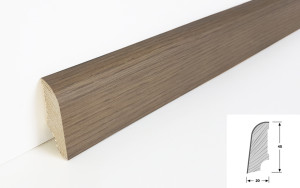 Eiche XL geräuchert weiß geölt - Thede & Witte Standard Sockelleiste edelfurniert Eiche XL geräuchert weiß geölt - Thede & Witte Standard Sockelleiste edelfurniert